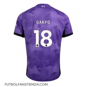 Liverpool Cody Gakpo #18 Tercera Equipación 2023-24 Manga Corta